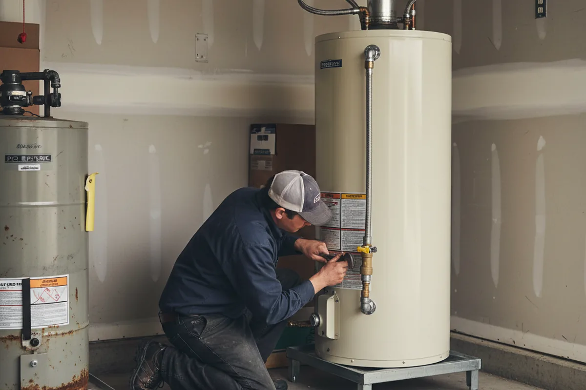 Water heater and shutoff valve replacement in Oliver Springs