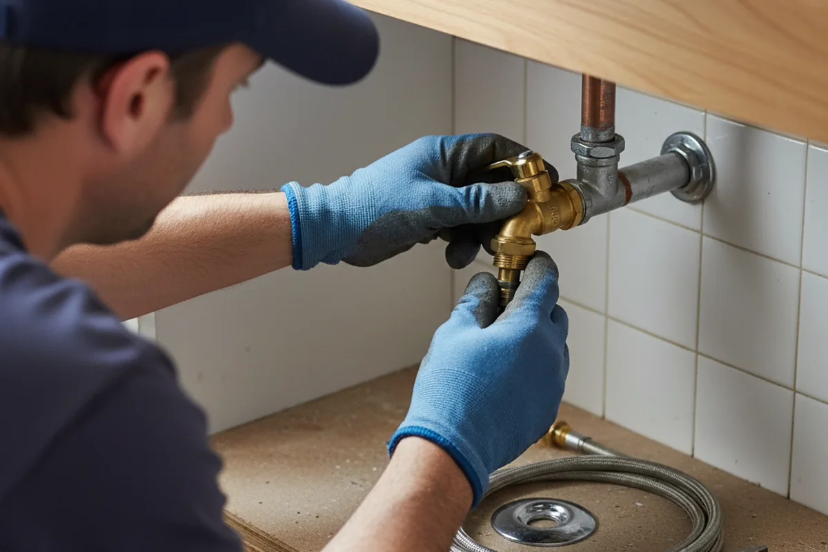 Shutoff valve and fitting work during Faucet and Fixture Repair in Oliver Springs